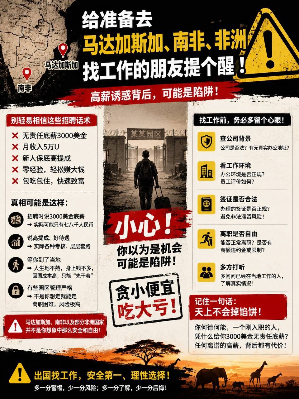 群友分析 为什么马达加斯加、南非有些岗位敢开3000美金底薪？